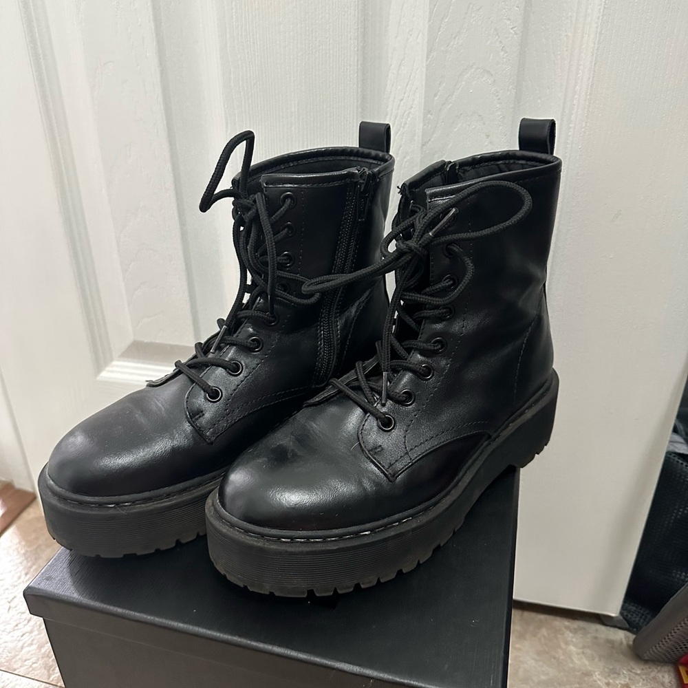 Target Black Combat & Moto Boots